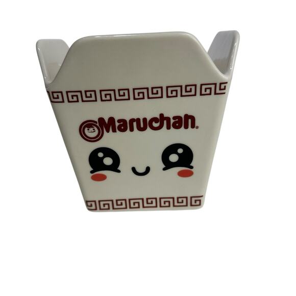 Maruchan Ramen Ceramic Takeout Box Bowl Mad Engine Novelty Kitsch - Picture 3 of 5